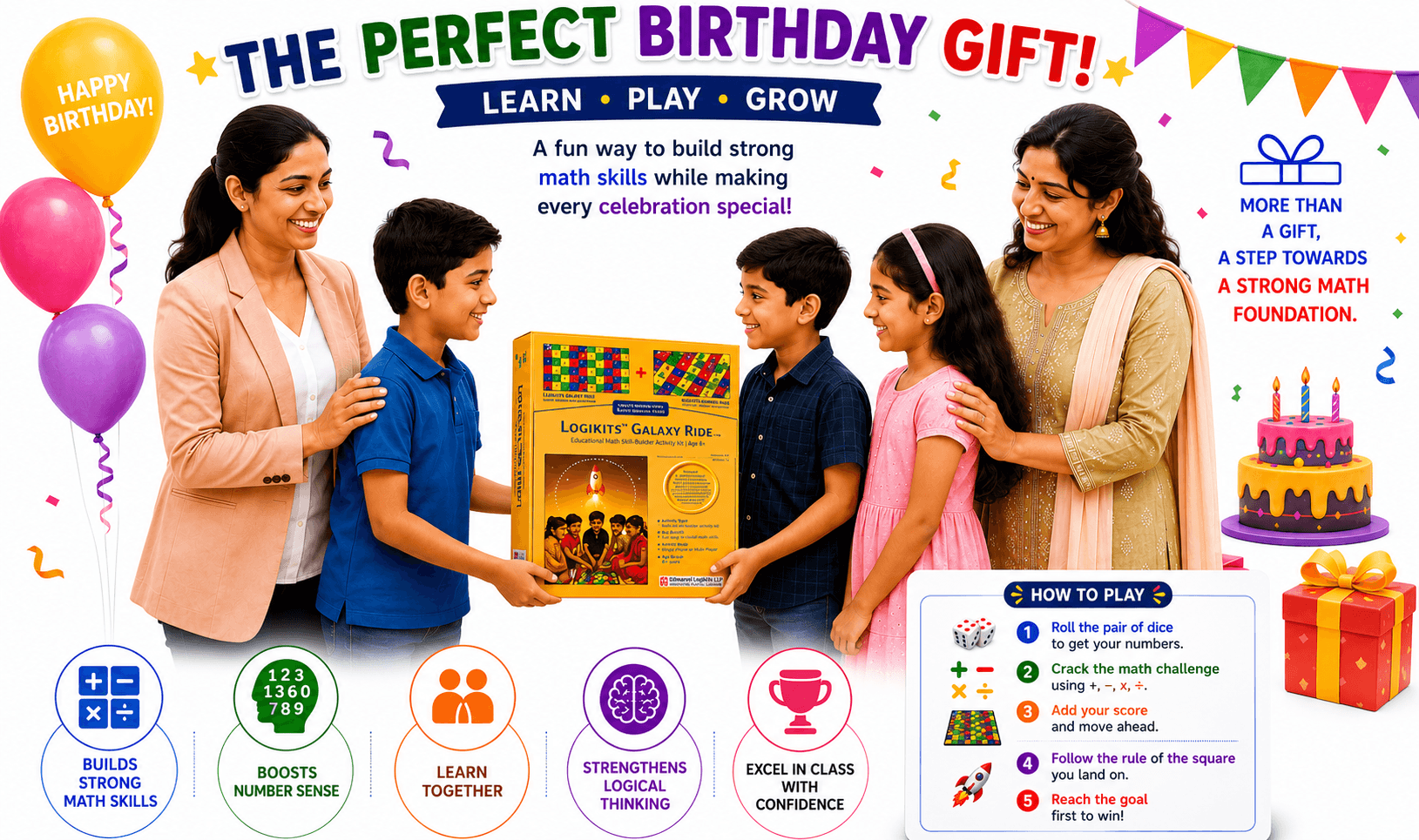 The perfect birthday gift — family gifting LOGIKITS Galaxy Ride